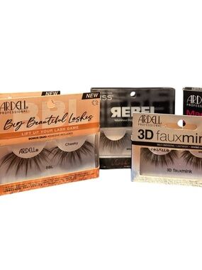 Lot of 5 boxes of false eyelashes  nib